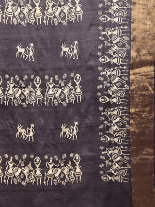 Kosakari “Nayantara” – Pure Kosa Silk Godna Art Saree