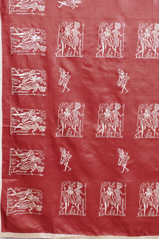 Kosakari “Tamrika” – Pure Kosa Silk Embroidery Saree