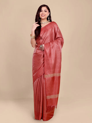 Kosakari “Padmaraga” – Pure Kosa Silk Handwoven Motif Saree