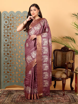 Kosakari “Mrinalini” – Pure Kosa Silk Embroidery Saree