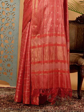 Kosakari “Arunika” – Pure Kosa Silk Handwoven Buti Saree