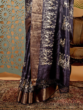 Kosakari “Nayantara” – Pure Kosa Silk Godna Art Saree