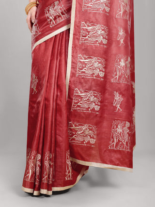 Kosakari “Tamrika” – Pure Kosa Silk Embroidery Saree