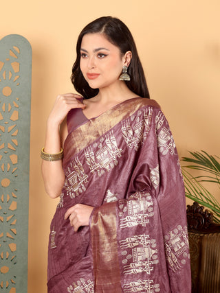 Kosakari “Mrinalini” – Pure Kosa Silk Embroidery Saree