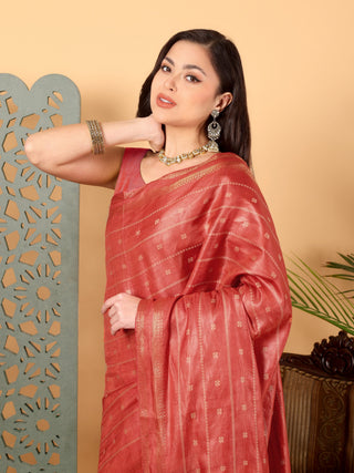 Kosakari “Arunika” – Pure Kosa Silk Handwoven Buti Saree
