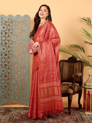 Kosakari “Arunika” – Pure Kosa Silk Handwoven Buti Saree