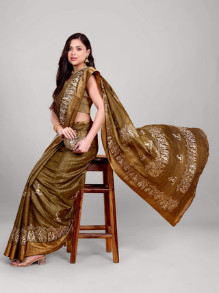 Kosakari “Haripriya” – Pure Kosa Silk Embroidery Saree