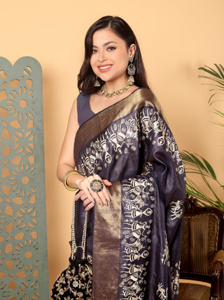 Kosakari “Nayantara” – Pure Kosa Silk Godna Art Saree
