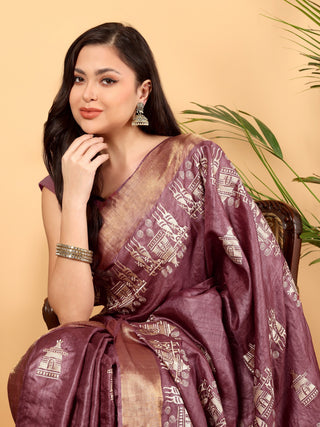 Kosakari “Mrinalini” – Pure Kosa Silk Embroidery Saree