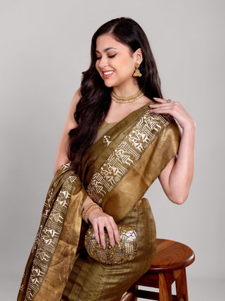 Kosakari “Haripriya” – Pure Kosa Silk Embroidery Saree