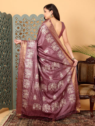 Kosakari “Mrinalini” – Pure Kosa Silk Embroidery Saree