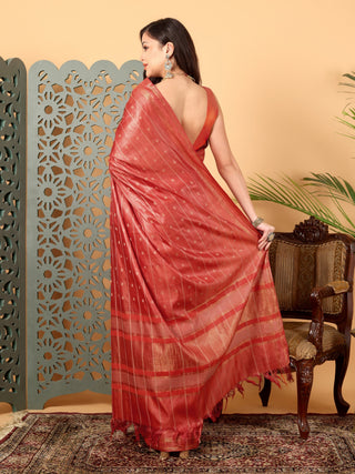 Kosakari “Arunika” – Pure Kosa Silk Handwoven Buti Saree
