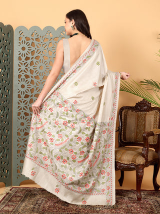 Kosakari “Prakriti” – Pure Kosa Silk Katha Art Saree