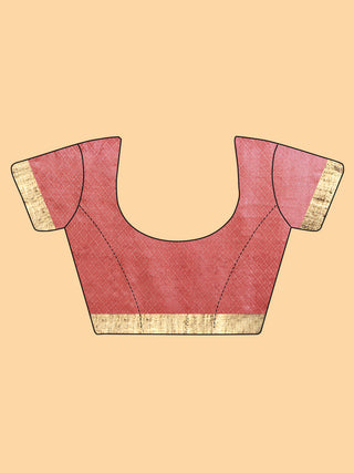 Kosakari “Padmaraga” – Pure Kosa Silk Handwoven Motif Saree